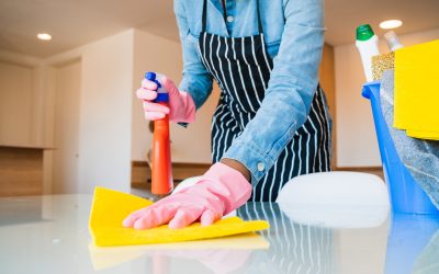 Close-up of woman cleaning her house. Close-up of woman cleaning her house.
